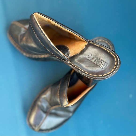 Born Loggia Black Women's Mule Clogs size 7/38 - Picture 5 of 16